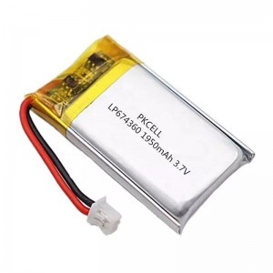 LP674360 1950mah 3.7v Rechargeable Lithium Polymer Battery for Wireless Calling Machine