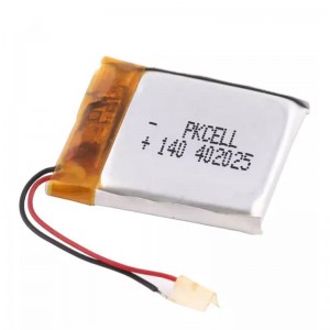LP402025 140mah 3.7v Rechargeable Lithium Polymer Battery