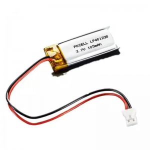LP401230 105mah 3.7v Rechargeable Lithium Polymer Battery