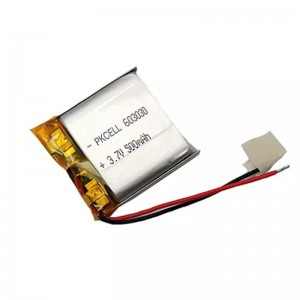Hot Selling LP603030 500mah 3.7v Rechargeable Lithium Polymer Battery
