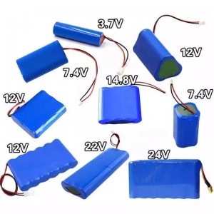 Paquete de batería recargable de batería de iones de litio personalizado