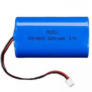 ICR18650 3.7v 5200mah リチウム イオン バッテリー充電式バッテリー パック