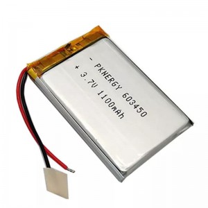 熱銷 LP603450 1100mah 3.7v 可充電鋰聚合物電池