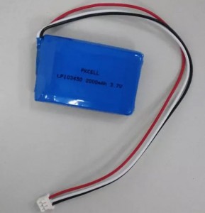 Batería recargable de polímero de litio LP103450 2000mah 7.4v