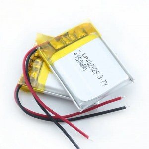 LP402025 150mah 3.7v 可充電鋰聚合物電池