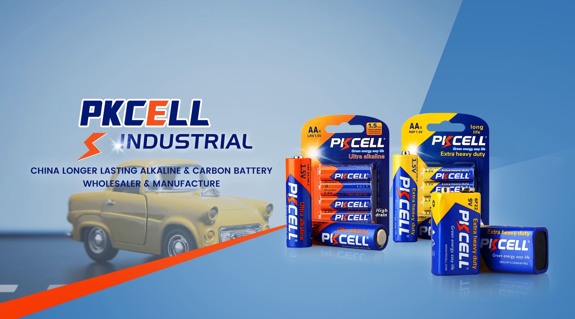 Alkaline&Carbon battery banner