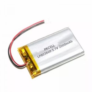 LP803860 2000mah 3.7v Rechargeable Lithium Polymer Battery for Eletrnic Tools