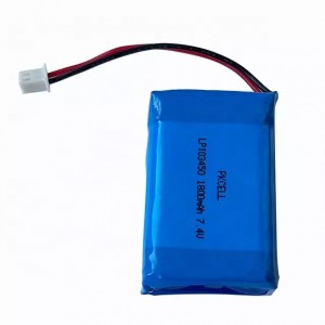 LP103450 2000mah 7.4v रिचार्जेबल लिथियम पॉलिमर बैटरी