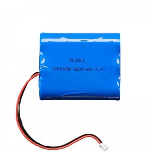 ICR18650 3.7v 6600mah लिथियम आयन बैटरी रिचार्जेबल बैटरी पीएसी