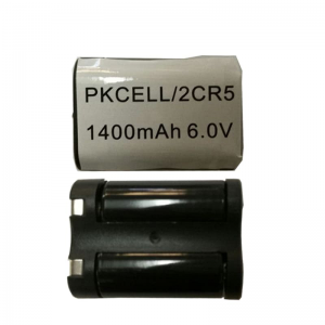 PKCELL 2CR5 6V 1400mAh リチウム-MnO2 バッテリー