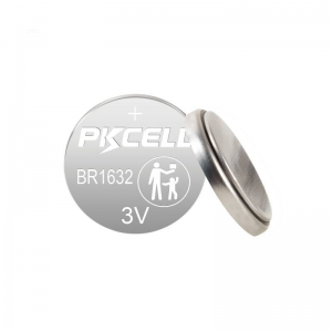 PKCELL BR1632 3V 120mAh סוללת ליתיום כפתור