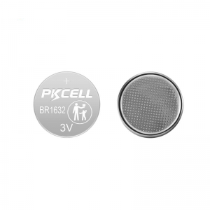 Bateria tipo botão de lítio PKCELL BR1632 3V 120mAh