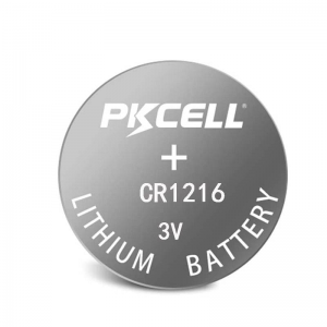 PKCELL CR1216 3V 25mAh Lithium Button Cell Battery