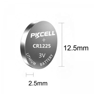 Pile bouton au lithium PKCELL CR1225 3V 50mAh