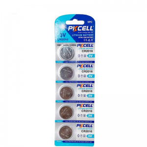 Baterai Sel Tombol Litium PKCELL CR2016 3V 75mAh