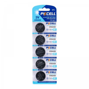 PKCELL CR2430 3V 270mAh Lithium Button Cell Battery