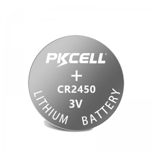 Pile bouton au lithium PKCELL CR2450 3V 600mAh