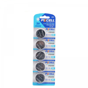 PKCELL CR2450 3V 600mAh بطارية ليثيوم خلية زر