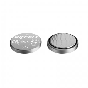 Bateria tipo botão de lítio PKCELL CR2450WSL 3V 620mAh