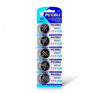 PKCELL CR2477 3V 900mAh סוללת ליתיום כפתור