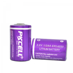 PKCELL ER14250 1/2AA 3.6V 1200mAh LI-SOCL2 סוללה